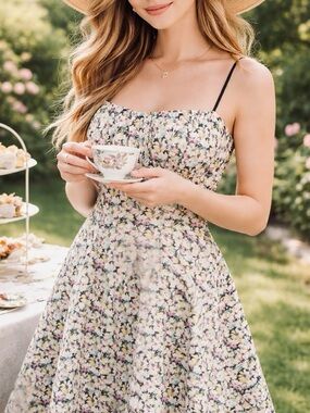 Connected Apparel Floral Dress | Size 6 | Garden Party / Tea Dress